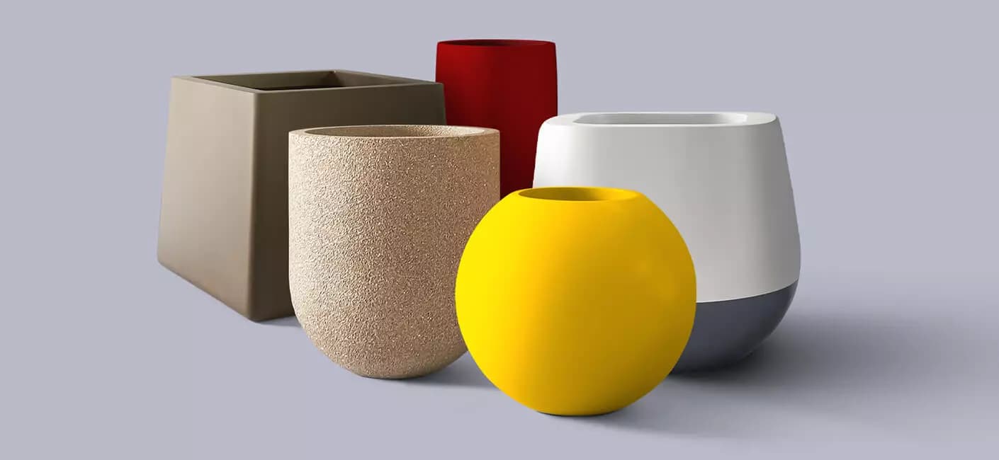 Perfecting a pot cluster using Designer Indoor Plant Pots