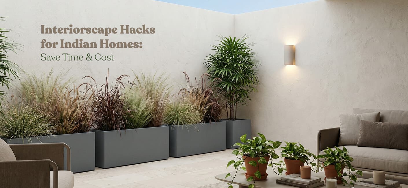 Interiorscape Hacks for Indian Homes: Save Time & Costs