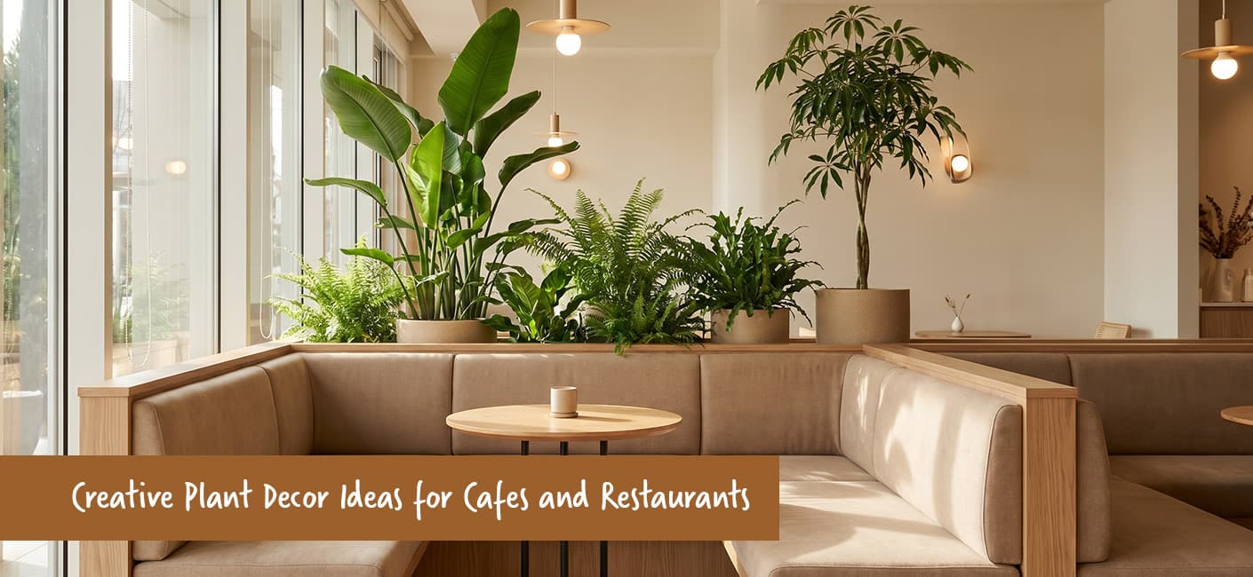 Creative plant decor ideas for cafes and restaurants