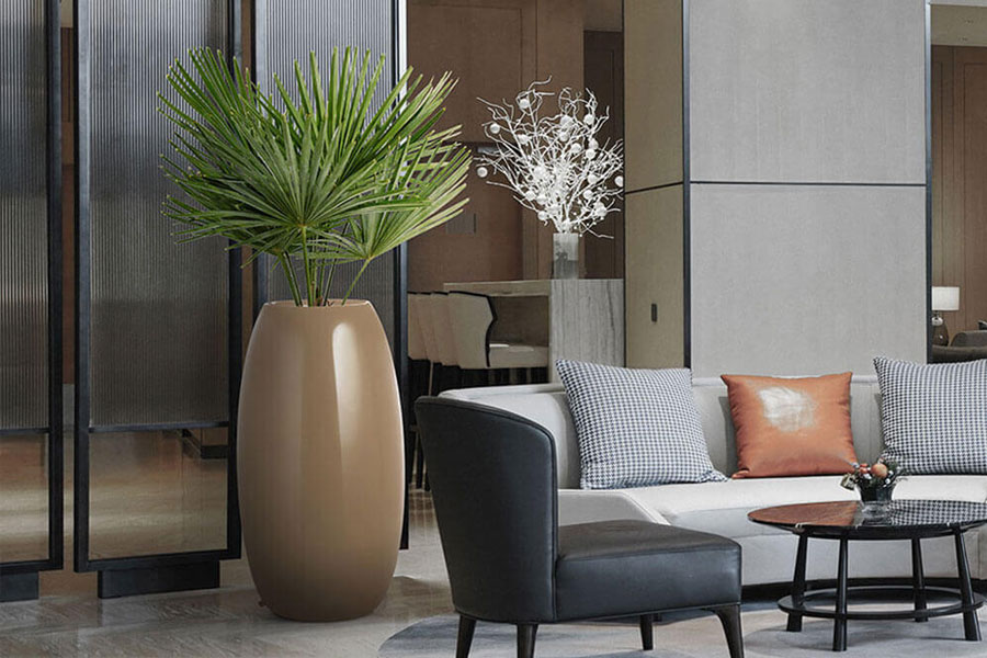 Trendy ways you can decorate your hotel with designer planters