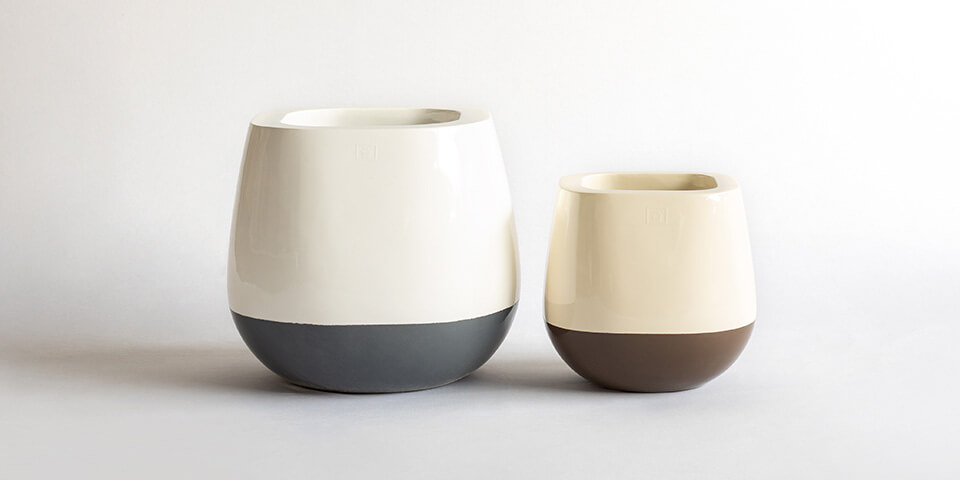 torta designer planter in dual colour for a luxury home 
