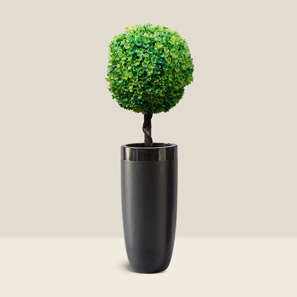 nivoli planter in grey color and matte finish from Bonasila's existo collection.