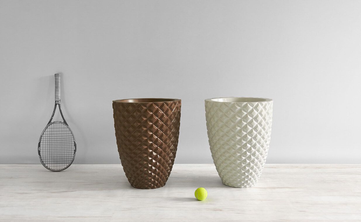 Buy designer indoor plant pots Fiber planters online India Gracili