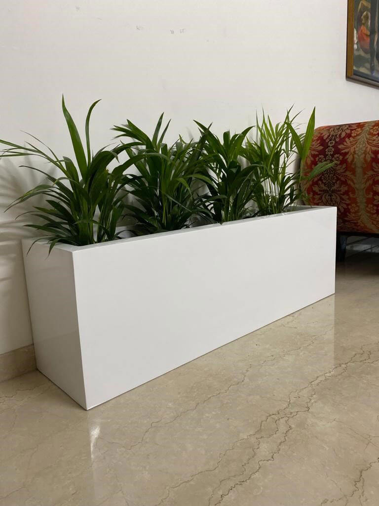 rectangular indoor planter