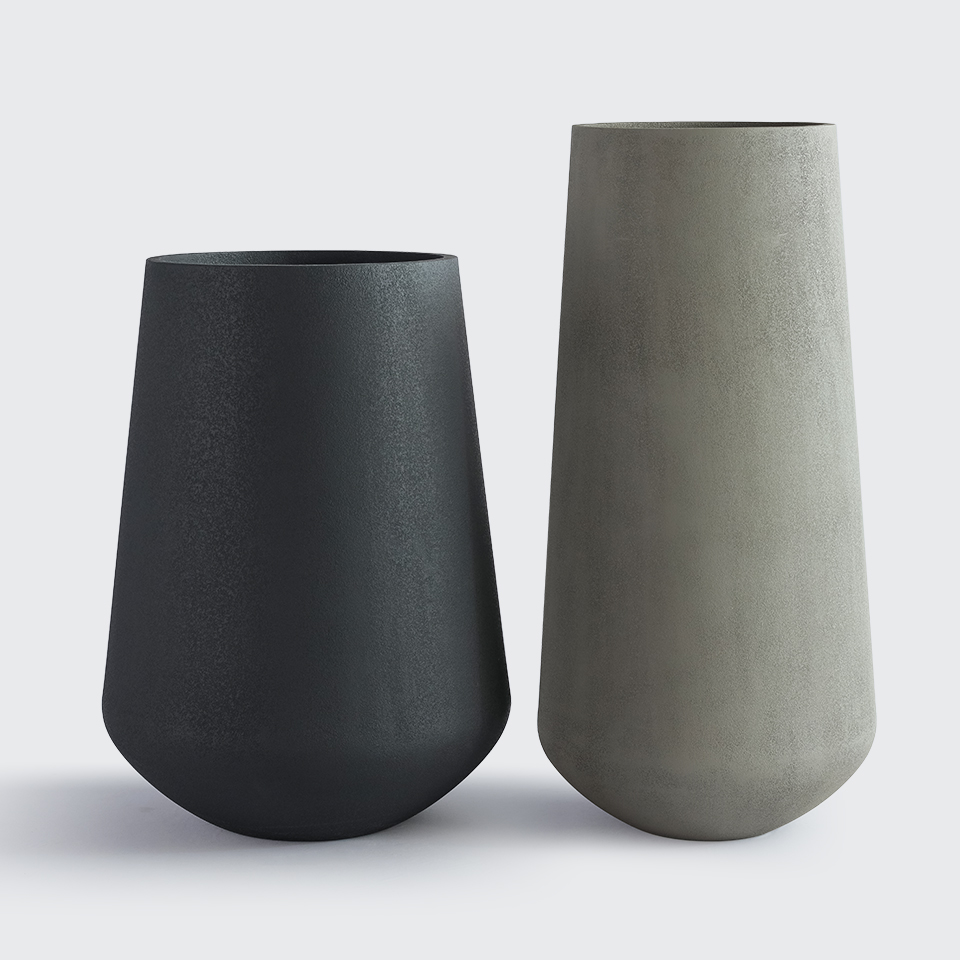 tall U shaped frp planters