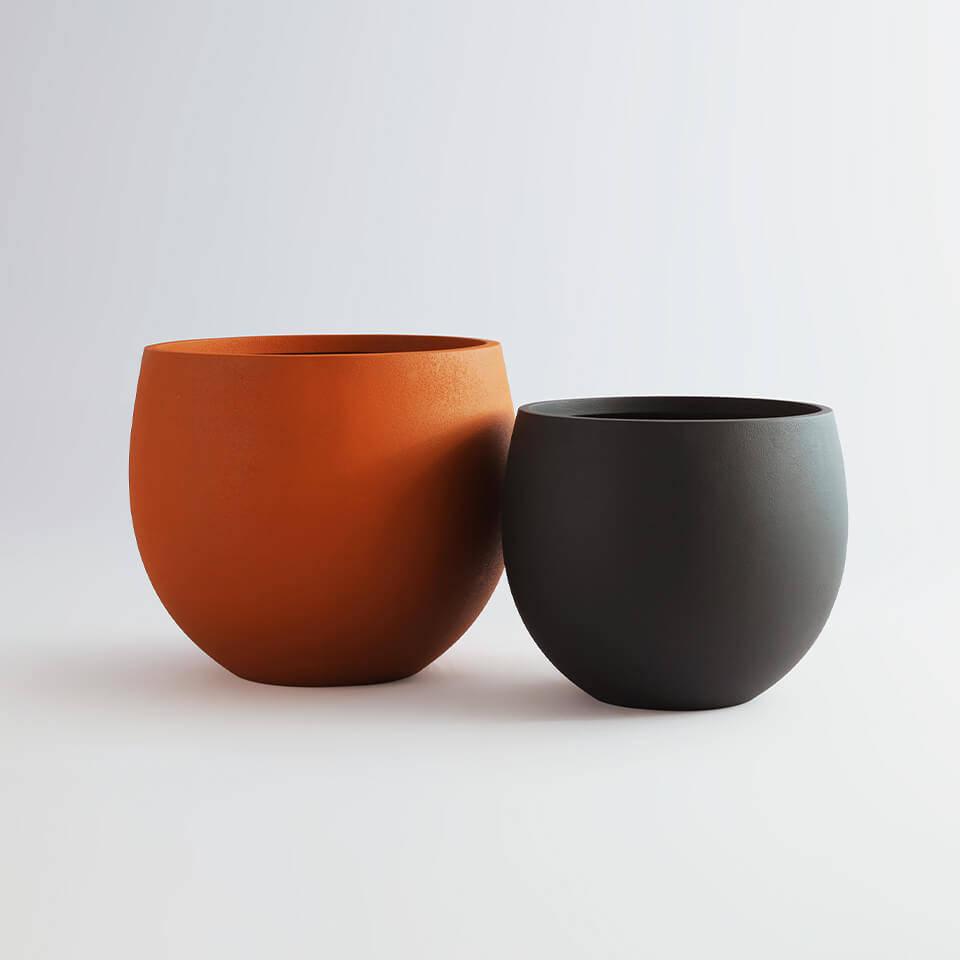 U cup shaped planters
